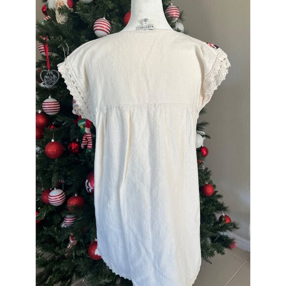 STELLAH Gently Used embroidered bohemian spanish style long blouse SMALL - Picture 5 of 5